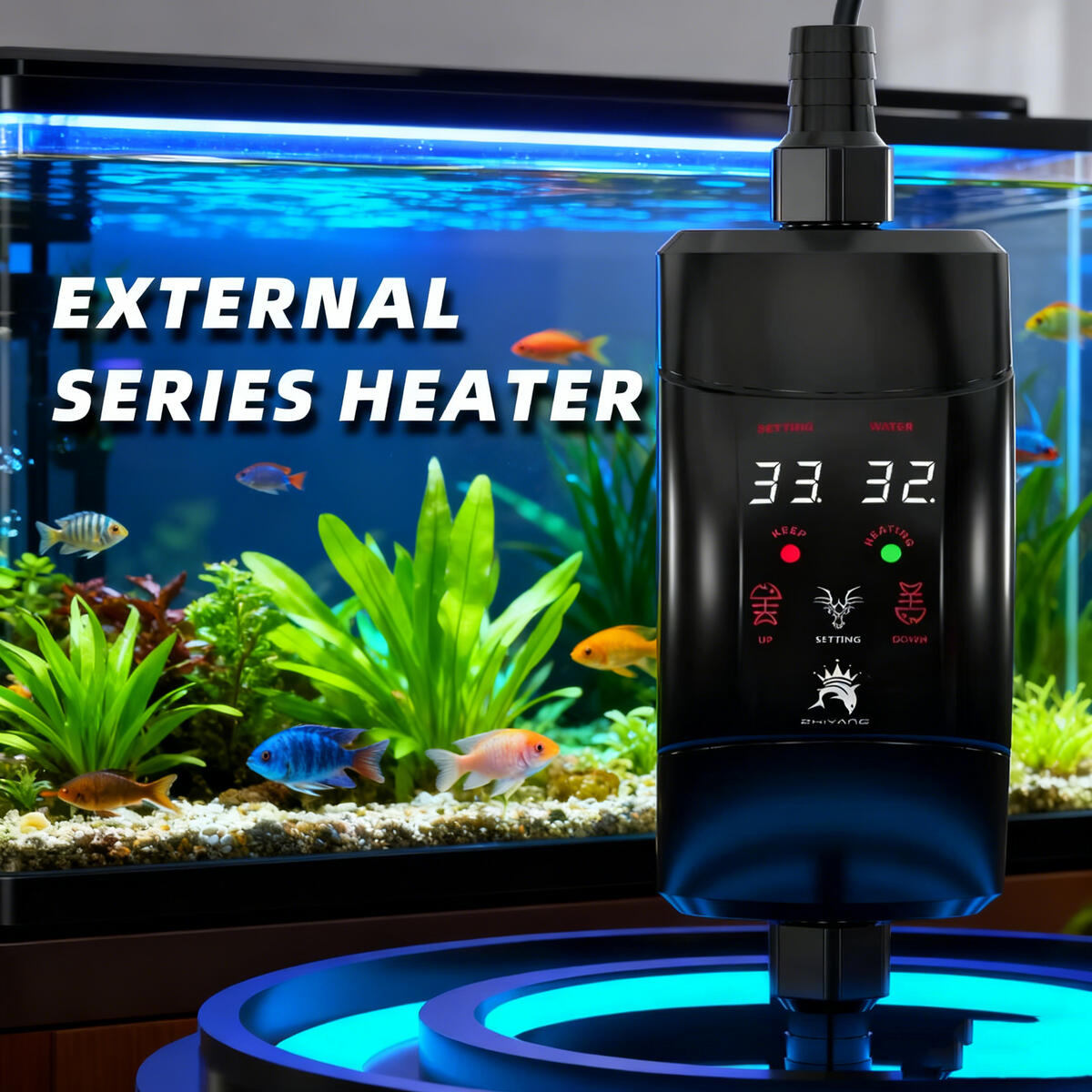 Marine Aquarium Heater - Zewnętrzny pręt grzejny 300W -1200W Akwarium