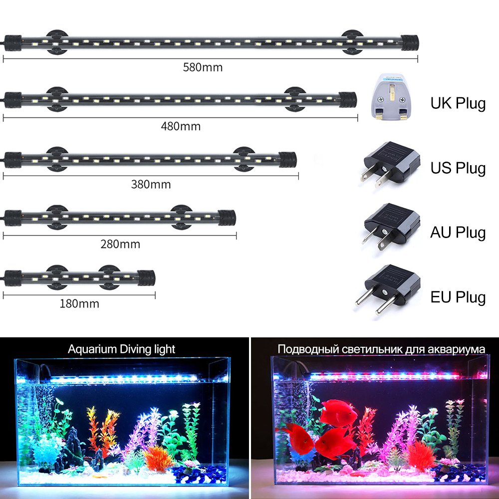 Aquarium Marine Light - 90-260V oświetlenie do akwarium LED wodoodporny