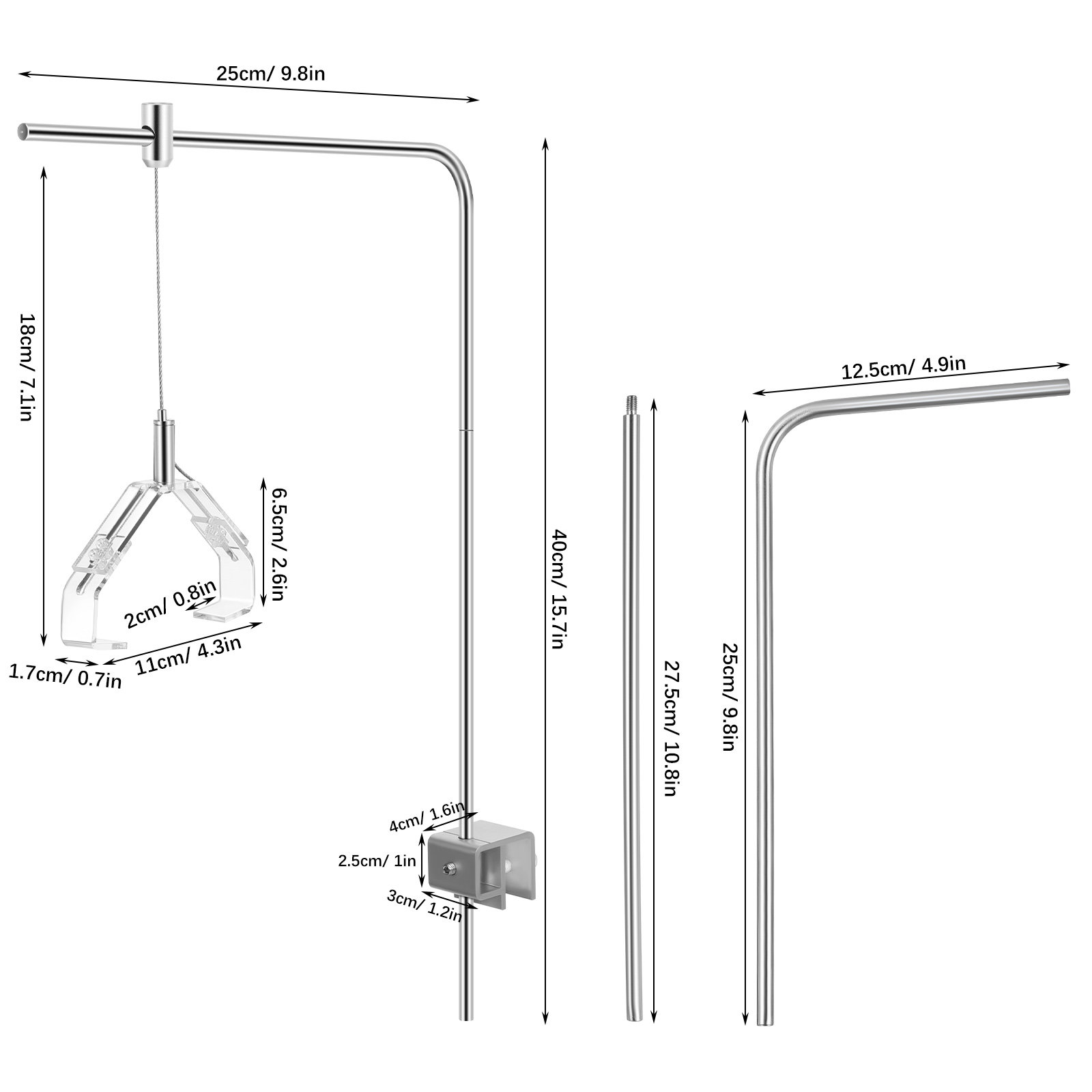 2 szt. Uchwyty do lamp akwario – Aquarium Marine Light recenzja i cena