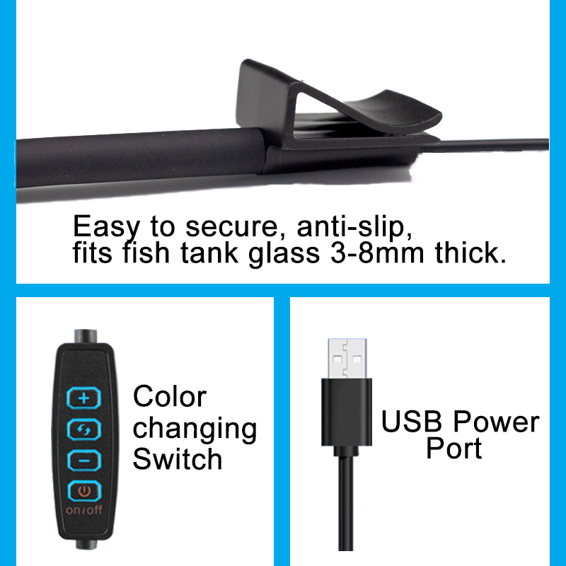 Lampa LED do akwarium USB, ośw – Aquarium Marine Light recenzja i cena