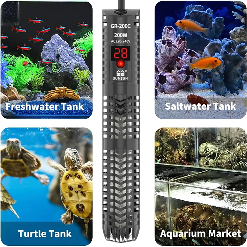 Grzałka akwariowa z wyświetlac – Marine Aquarium Heater recenzja i cena