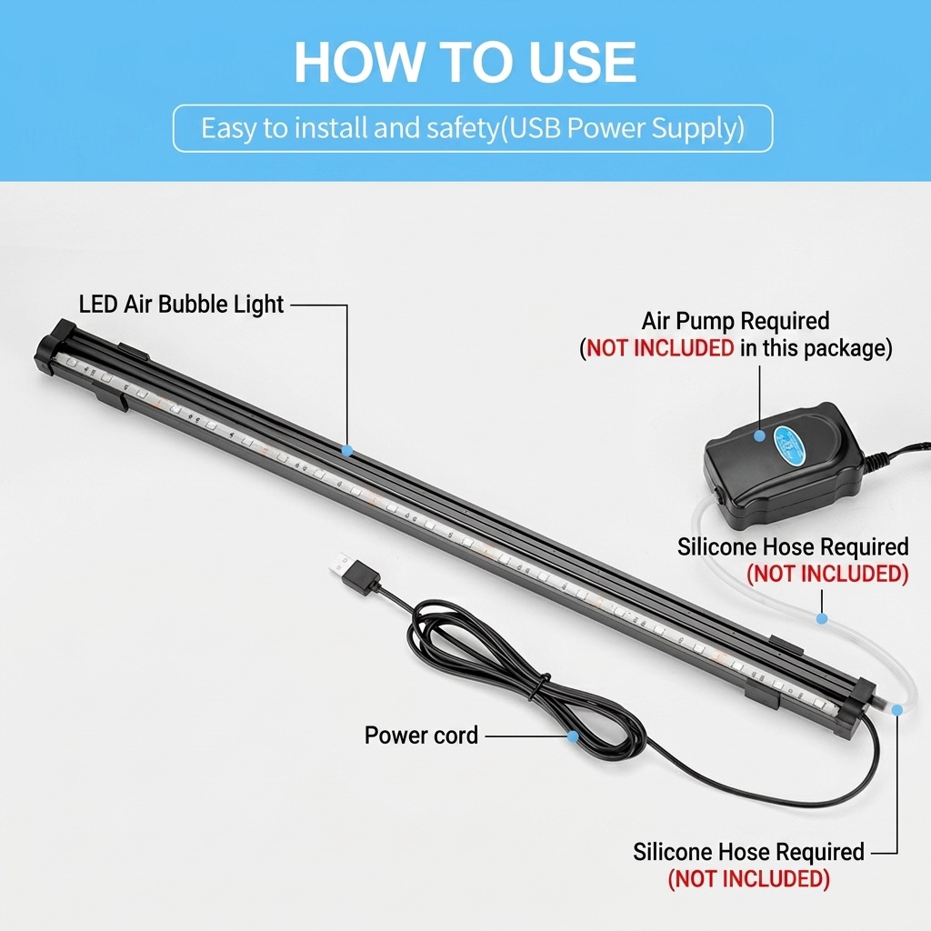 USB LED Lampa do Akwarium z Ef – Aquarium Marine Light recenzja i cena
